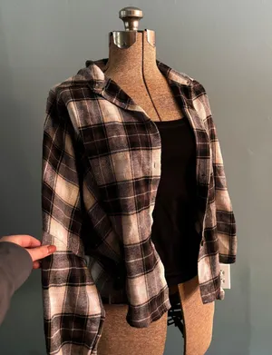Romwe Oversized Flannel thumbnail 2