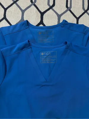 FIGS Royal Blue Casma Top 2 a set XXS NWOT thumbnail 3