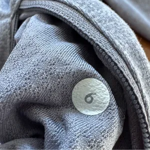 Lululemon In Stride Jacket Heathered Fossil Blurred Blossoms White Womens 6 thumbnail 7