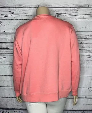 Starting Point NWT Size XL Pink Ultra Soft Fleece Lined Sweatshirt Top thumbnail 3