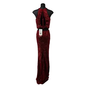 Sherri Hill 52063 Red Two Piece Sequin Prom Gown NWT Size 0‎ $598 thumbnail 8