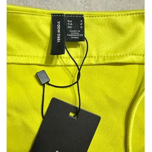 Vero Moda Midi Dress Women's Small Yellow Satin Ruched Strappy Square Neck NWT thumbnail 6