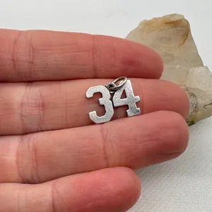 James Avery Sterling Silver Number 34 Charm Ivy League Series Pendant 925 thumbnail 6