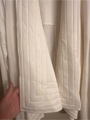 Anthropologie AMADI Draped Open-Front Quilted Cardigan thumbnail 3