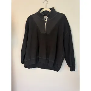The Great The Slouch Trail Half Zip Pullover Sweatshirt in Black |Sz 1 (S) thumbnail 13