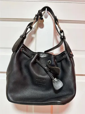 Vintage Dooney & Bourke Black Hobo Bag thumbnail 1