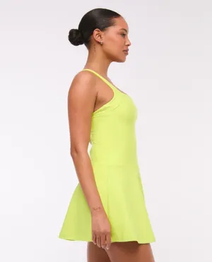 Abercrombie YPB sculptLUX Drop-Waist Mini Dress thumbnail 3
