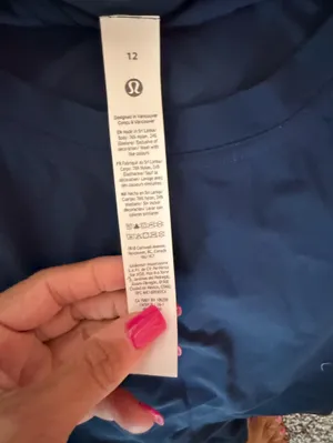 NWT Lululemon Lightweight Tennis Crewneck T-Shirt size 12 club blue thumbnail 10