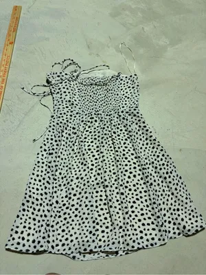 Gianni Bini GB NWT ivory Dress with Black Polka Dots XS MSRP$59 thumbnail 4