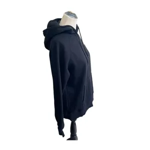The North Face Hoodie Women's Medium Black Chest Logo Kangaroo Pocket Athleisure thumbnail 3