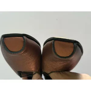 CYDWOQ Stage Flat Leather Mary Janes 36 Copper Art to Wear Shoes Handmade In USA thumbnail 10