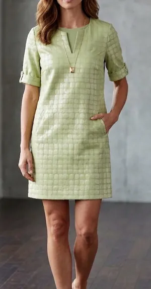 Marc New York Andrew Marc Textured Shift Dress Possible Size L Fully Lined thumbnail 1