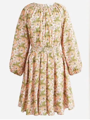 J. Crew Smocked-waist mini dress in Liberty of London Butterfield Poppy fabric thumbnail 2