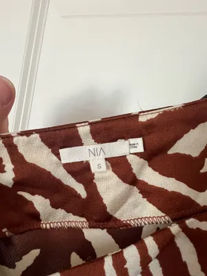 Zebra maxi skirt Brown thumbnail 3