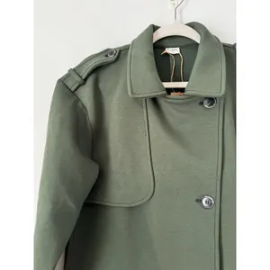 NWT OGL DoubleWarm Convertible Collar Buttoned Coat Size XS Evergreen thumbnail 7