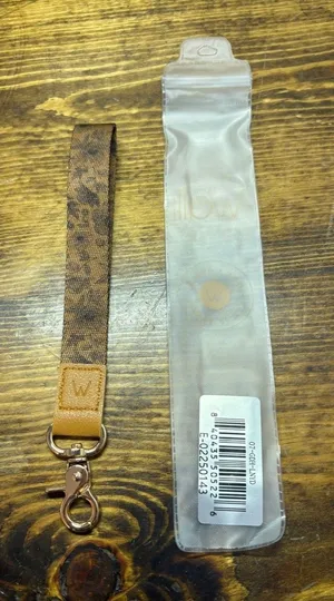 Walli brown floral key wristlet thumbnail 1