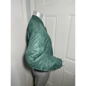 Marine Layer Avalon Lightweight Quilted Bomber Jacket Rainforest Green M NWT thumbnail 11