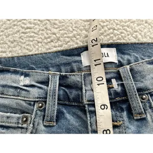 Pistola High Rise Straight Ankle Leg Vintage Denim Exposed Button Fly Size 26 thumbnail 8