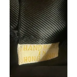 VTG HONG KONG BLACK PLASTIC BEADED PURSE HANDBAG ROARING 20’s (5565) thumbnail 9