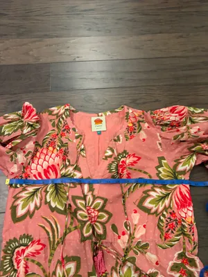 Farm Rio Aura Pink Mini Dress Sz M thumbnail 13