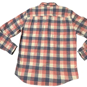 American Eagle Outfitters Plaid Shirt - Red,Pink,Blue, Cream 100%Cotton Sise M thumbnail 5