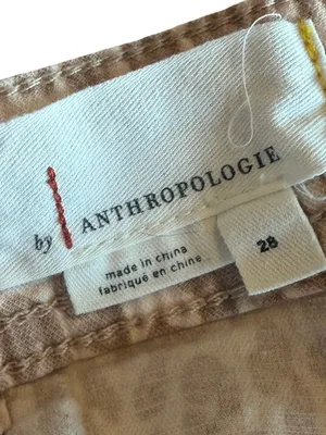 Anthropologie The Wanderer Animal Print Pants Trousers Cropped Length Size 28 thumbnail 9