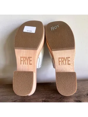 Frye NEW Women's Hazel Wood Sole Slide Sandal Size 9.5 #258 thumbnail 8