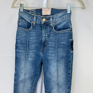 Revice Denim Star Patchwork‎ Flare Jeans Blue High Rise Size 25 Boho Festival thumbnail 5