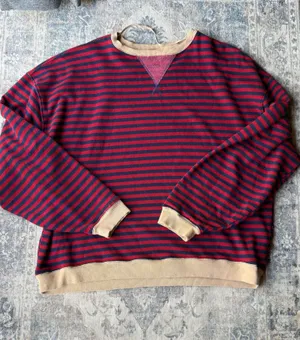 Free People Striped Crewneck thumbnail 1