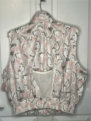 Free People Movement Off The Grid Sz L Utility Vest Ivory Floral Hooded NWT thumbnail 11