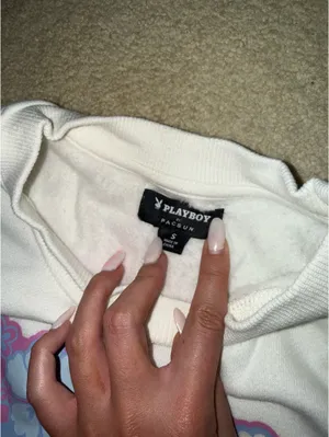 Playboy PacSun hibiscus crewneck thumbnail 4