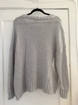 Aerie Grey Knit Sweater thumbnail 2