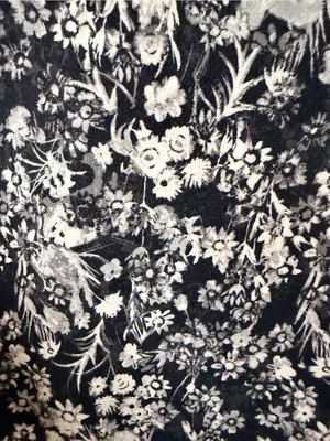 Aerie Offline Real Me Crossover Cut Out 7/8 Leggings Black White Floral Hi Rise thumbnail 3