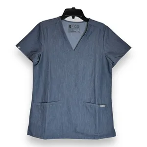Figs Casma Womens XS Three Pocket Scrub Top‎ Technical Collection Graphite thumbnail 1