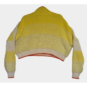 Free People Sunbrite Mock Neck Sweater Cropped‎ Baggy Size XSmall thumbnail 2