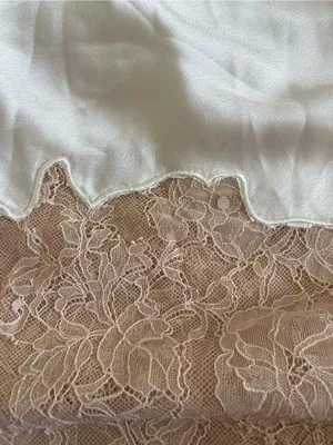 NWT Few Moda Saoirse Skirt size Medium M Lace Cream pink o.p.t thumbnail 5