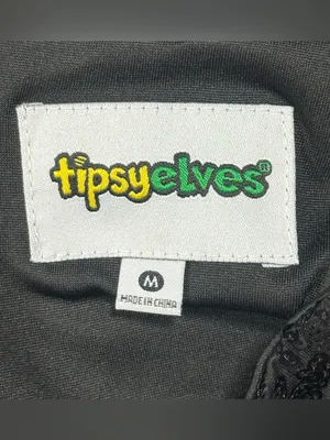 Tipsy Elves Black Sequin Mini Skirt Women’s Medium Party Holiday NWT thumbnail 6