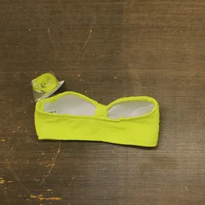 NWT Bar III Womens Convertible Bandeau Bikini Top MBBG24144 Sunny Lime Green XS thumbnail 2