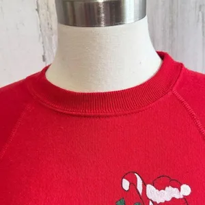 Vintage Sturdy Sweats by Lee Christmas Sweatshirt medium Santa ugly‎ sweater thumbnail 4