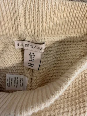 Knitted Beach Pants White thumbnail 4