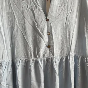 Mustard Seed Sky Blue Shirt Dress thumbnail 4