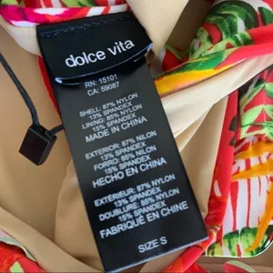 NEW DOLCE VITA BIKINI swim BOTTOM red orange NWT thumbnail 10
