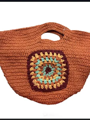 New free people CALI CROCHET CLUTCH BAG $88 spring boho casual woven summer thumbnail 6