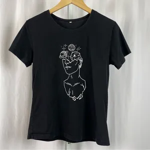 Artsy Womens Feminist Galaxy Space Medium Graphic Print Shirt Woman Boho Hippie thumbnail 1