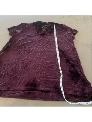 American Eagle Outfitters Soft & Sexy Purple Acid Wash Tee Small thumbnail 6