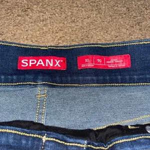 Spanx SPANXshape EveryWear Wide Leg Jeans Pull On Pacific Wash XLP XL Petite‎ thumbnail 10