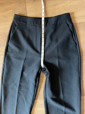Abercrombie & Fitch High Rise Cuffed Tailored Straight Pants Size 28 Short thumbnail 11