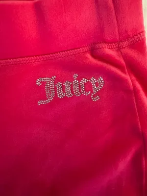 Juicy Couture Pink  Velvet Track Pants thumbnail 2