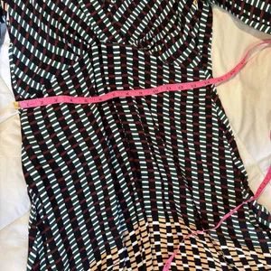 Maeve For Anthropologie Knee Length Dress Black Multi Color Long Sleeved Size 10 thumbnail 15