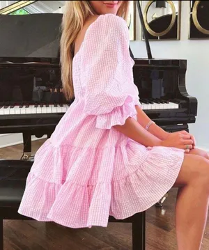 These Three Boutique Pink Easter Dress thumbnail 3